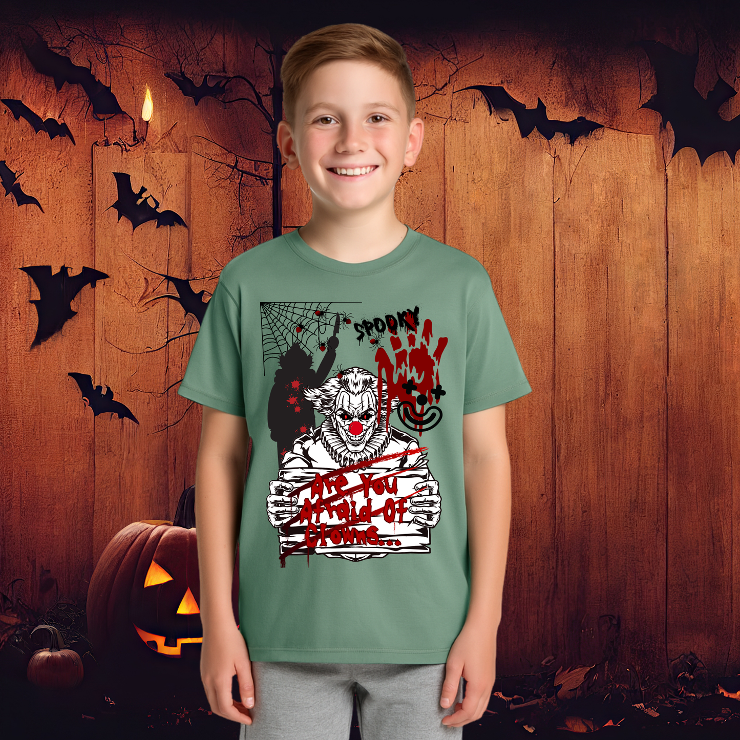 Halloween - 3 Spooky Designs - Boy's Tee