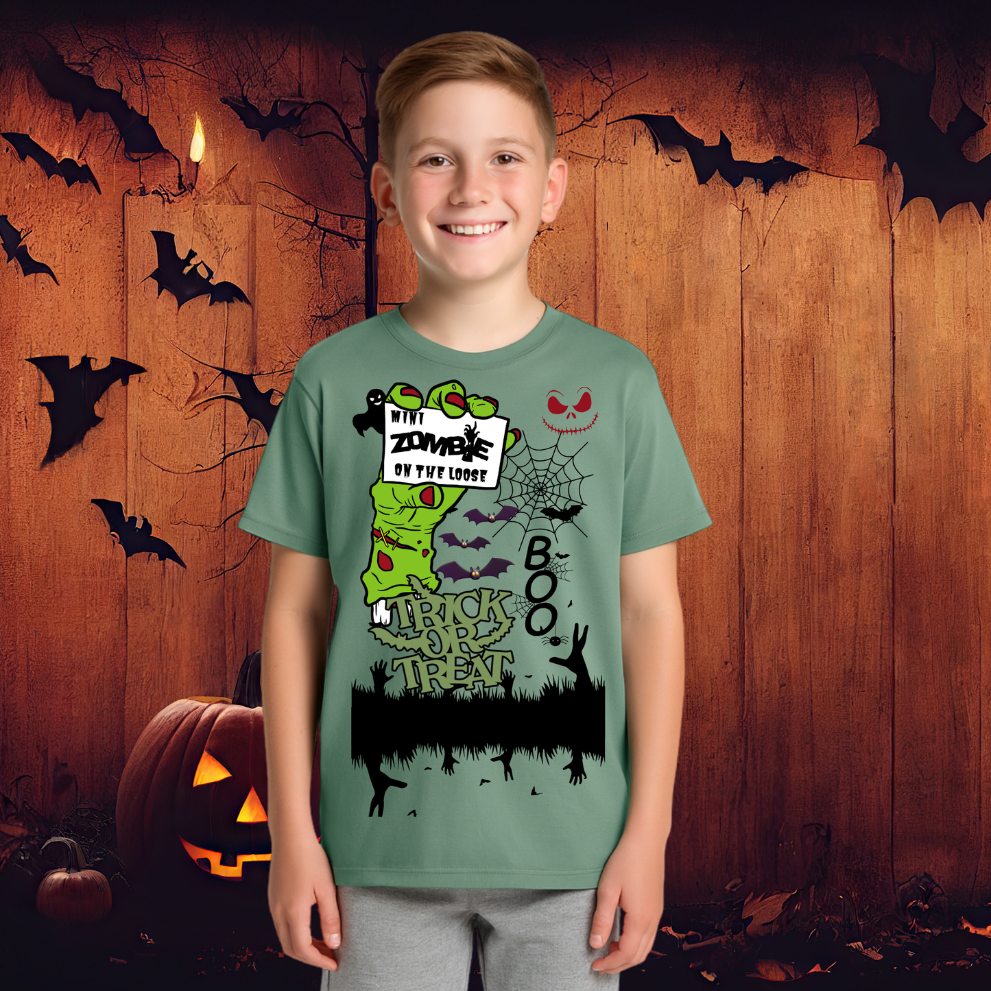 Halloween - 3 Spooky Designs - Boy's Tee