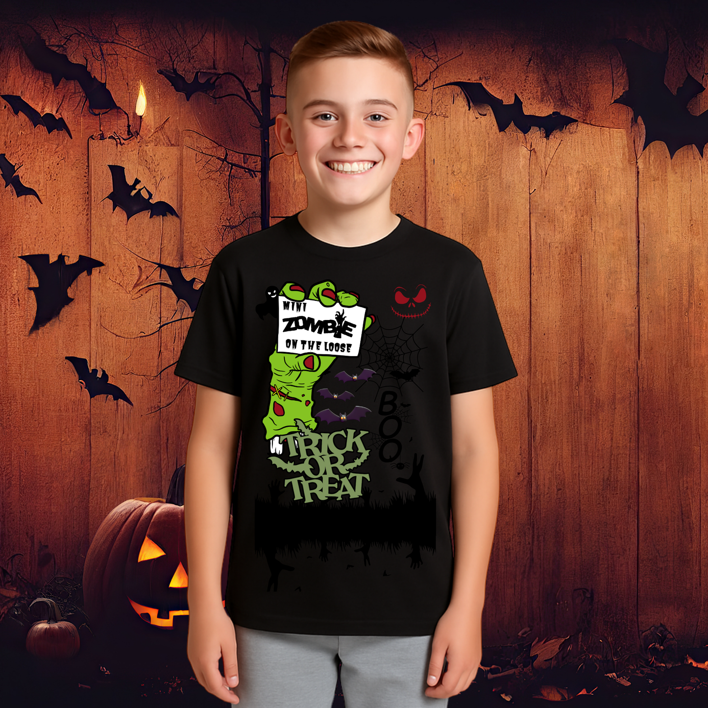 Halloween - 3 Spooky Designs - Boy's Tee