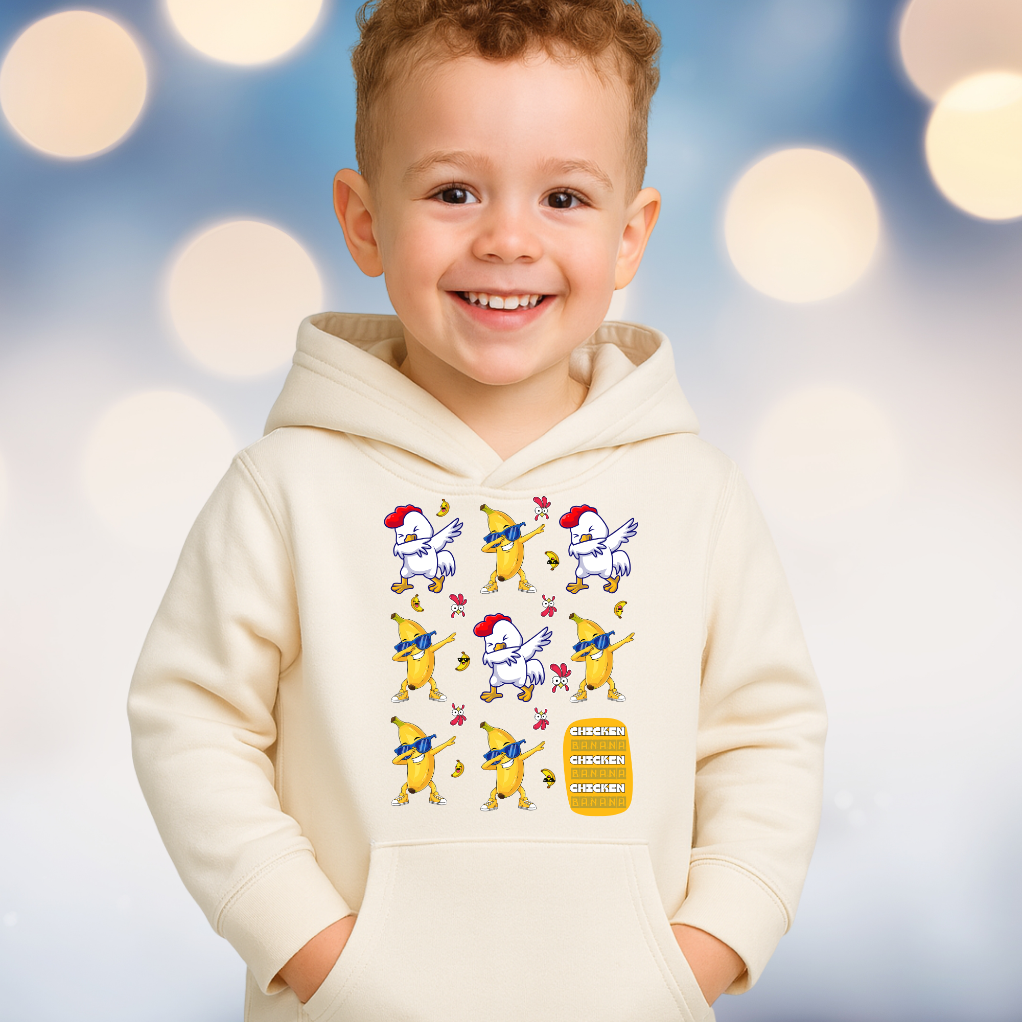 Chicken Banana - 3 Fun Designs - Boy's Hood