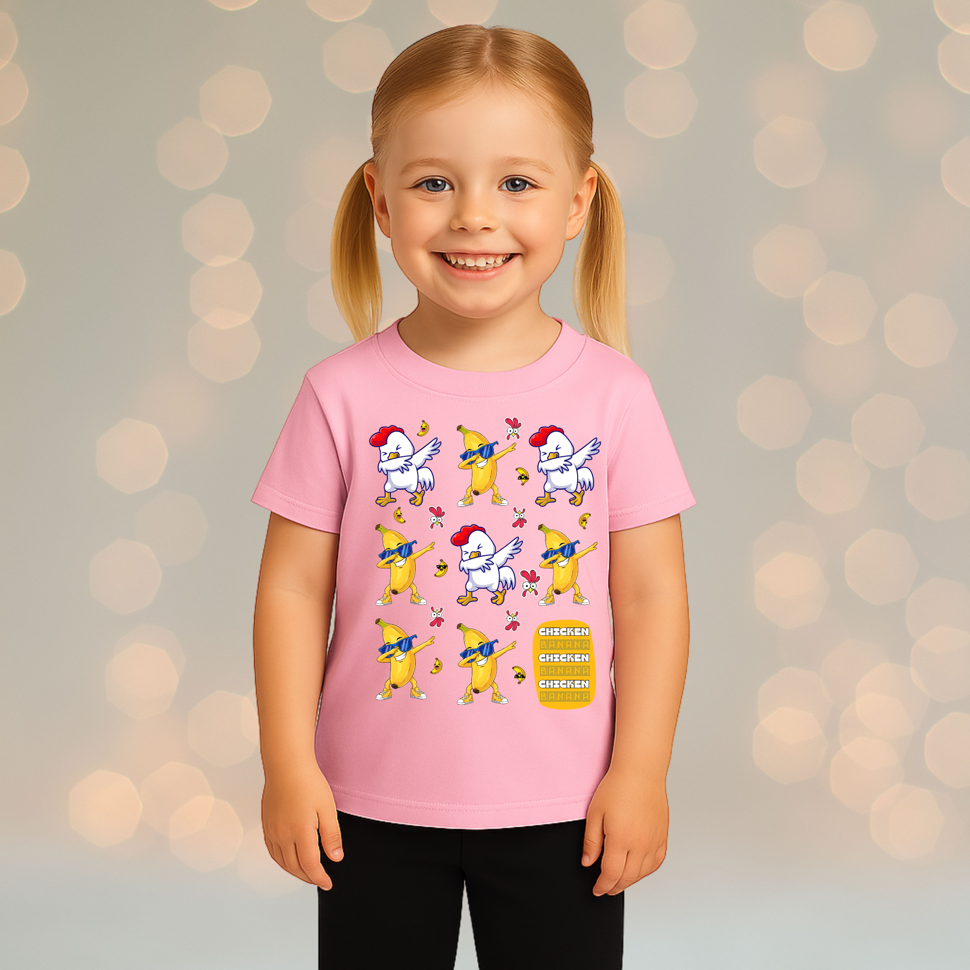 Chicken Banana - 3 Fun Designs - Girl's Tee