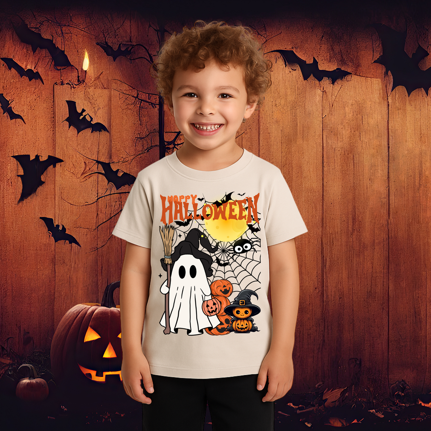 Halloween - 3 Spooky Designs - Boy's Tee