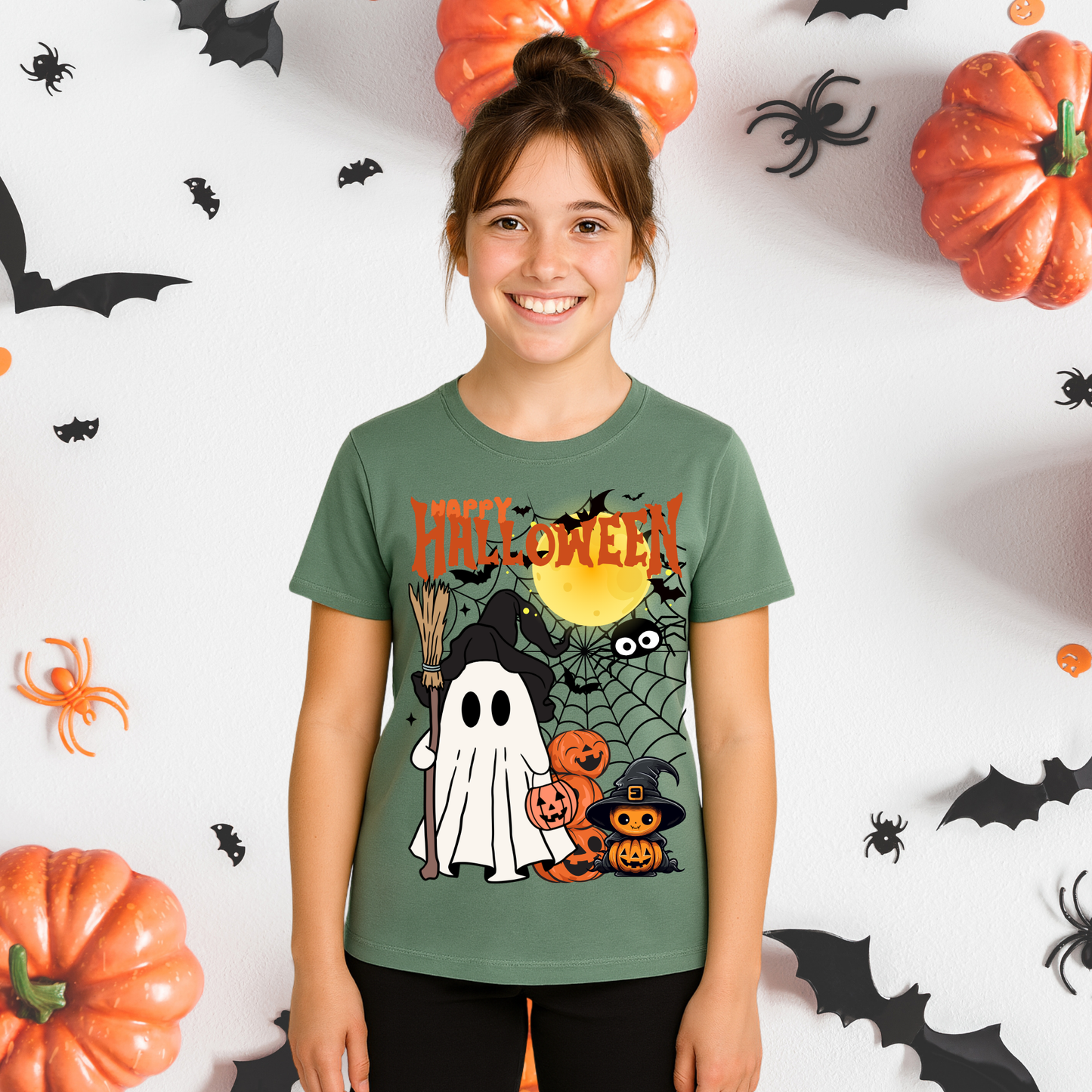 Halloween - 2 Spooky Designs - Girl's Tee