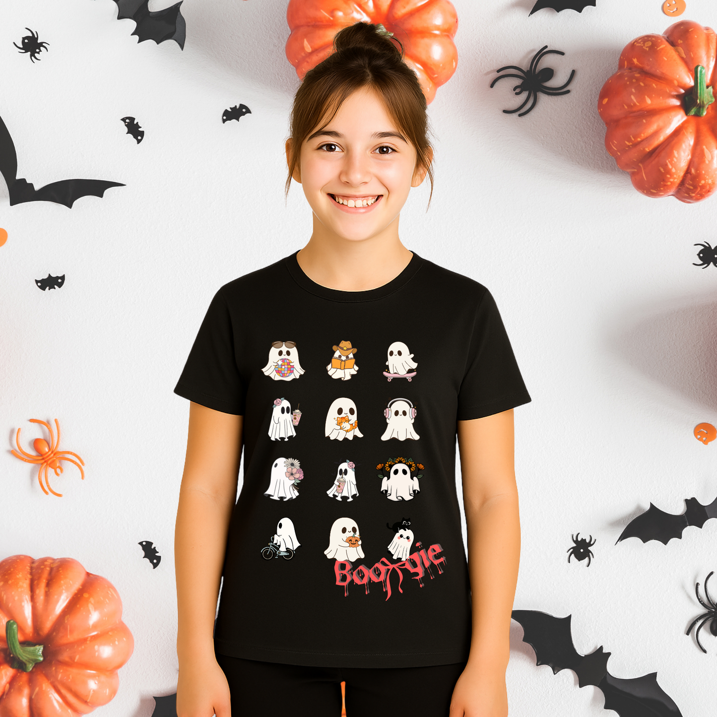 Halloween - 2 Spooky Designs - Girl's Tee
