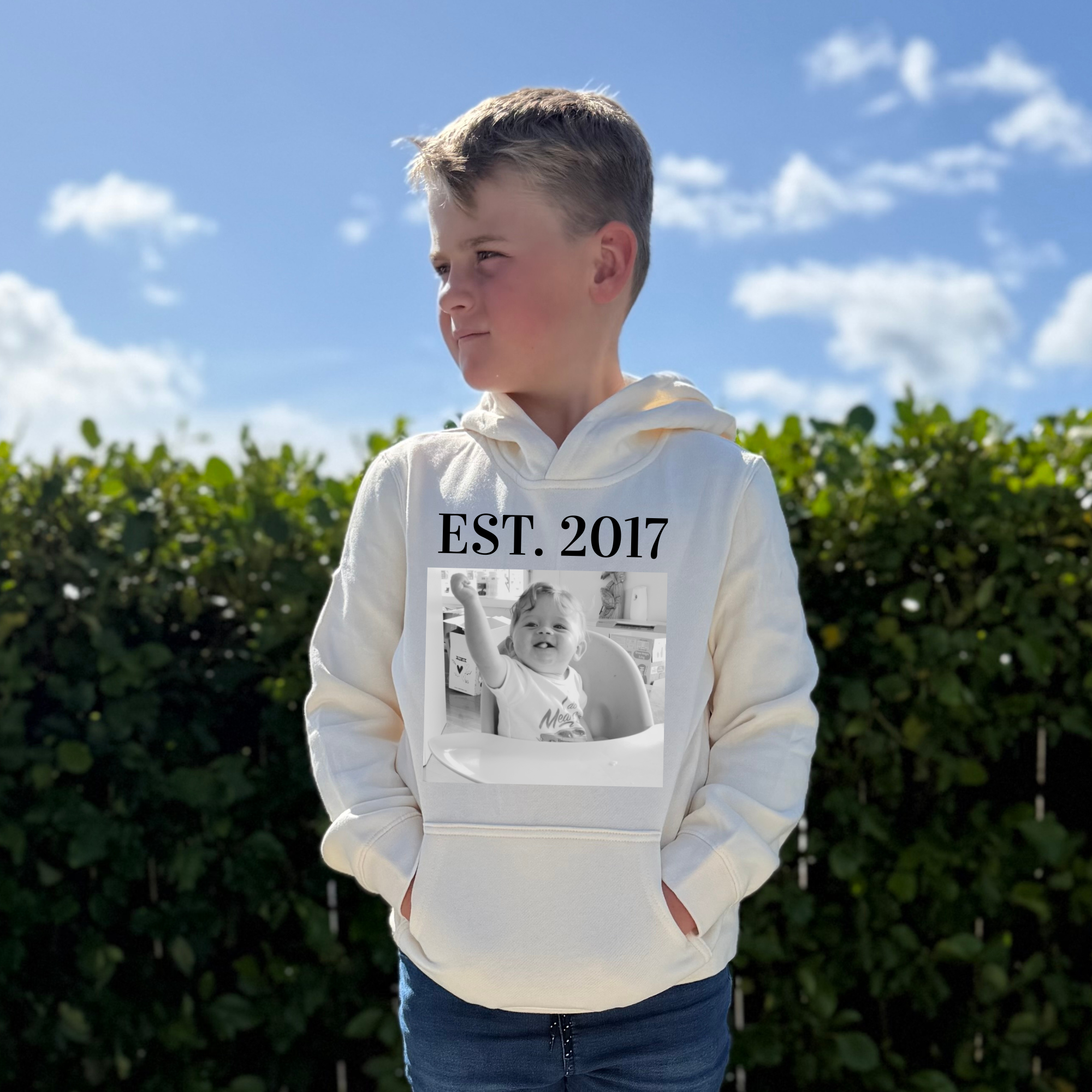 Vintage/EST. Baby Photo Custom Design | Personalised - Kids Fits