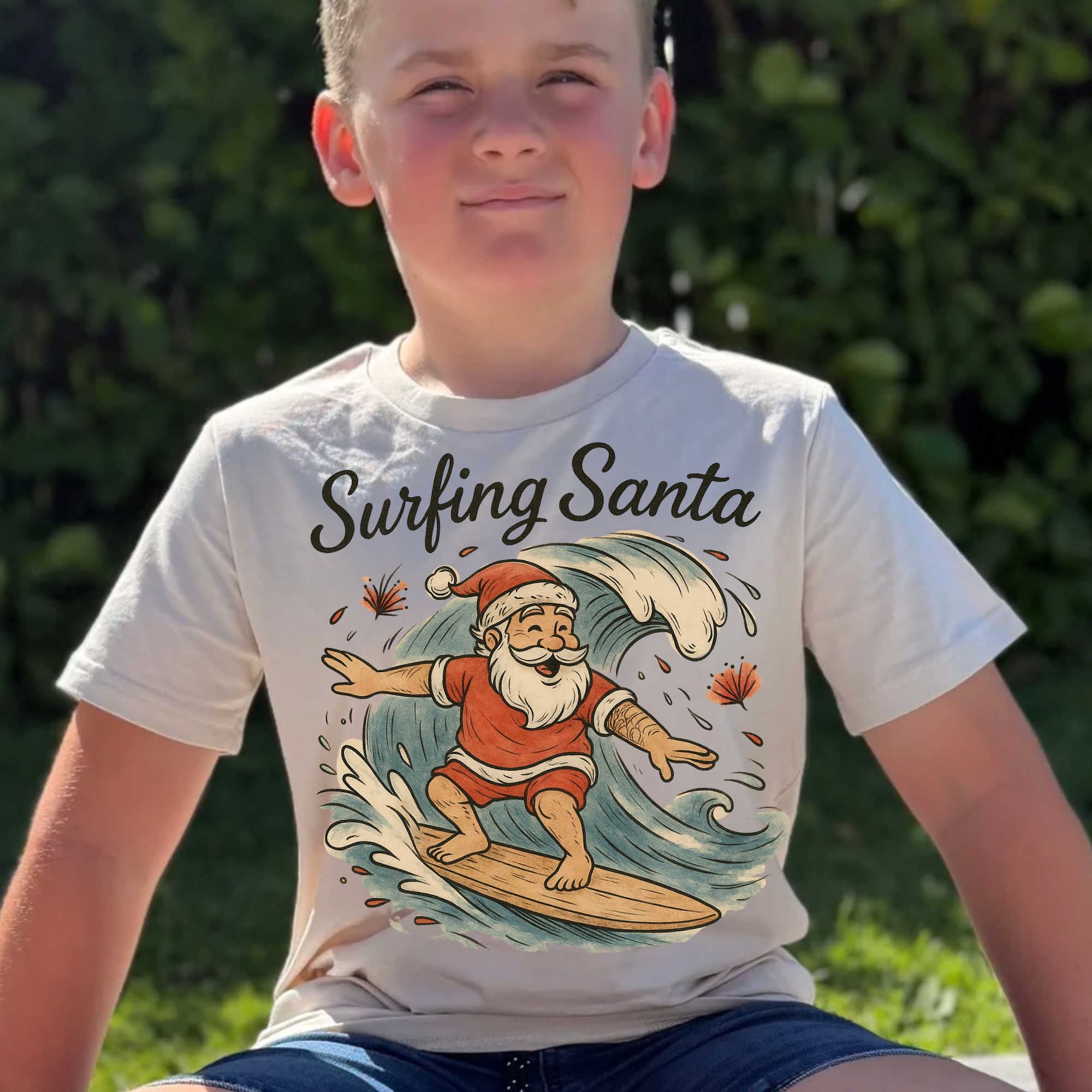 Surfing Santa - Kids Fits