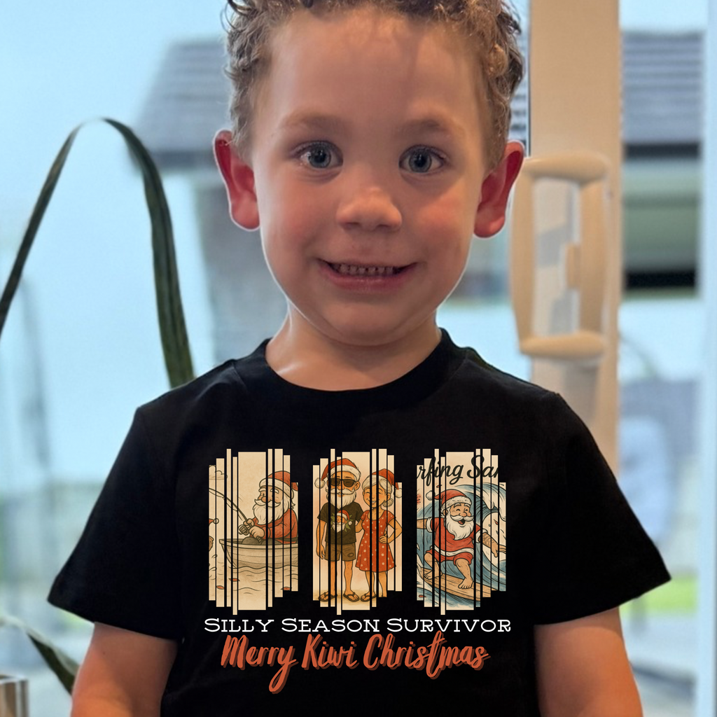 Silly Season Survivor | Merry Kiwi Christmas - Kids Fits