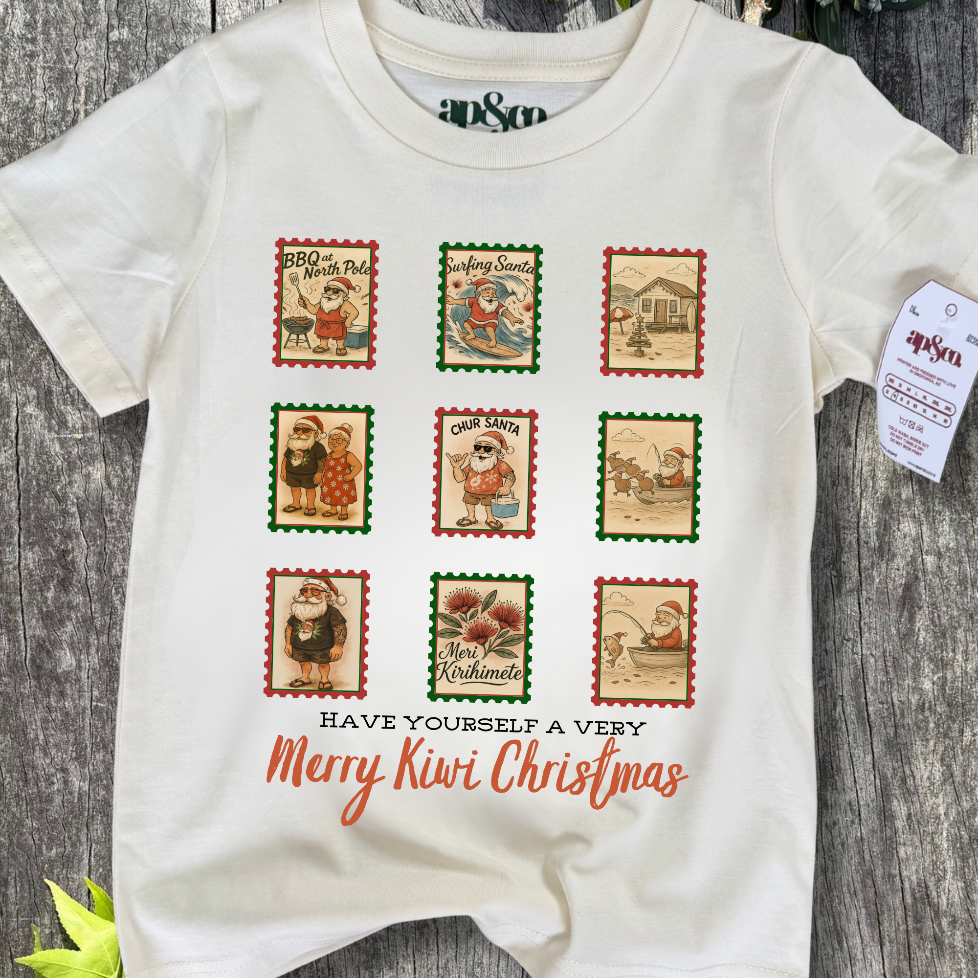 Merry Kiwi Christmas | Stamp Collection - Adults Fits