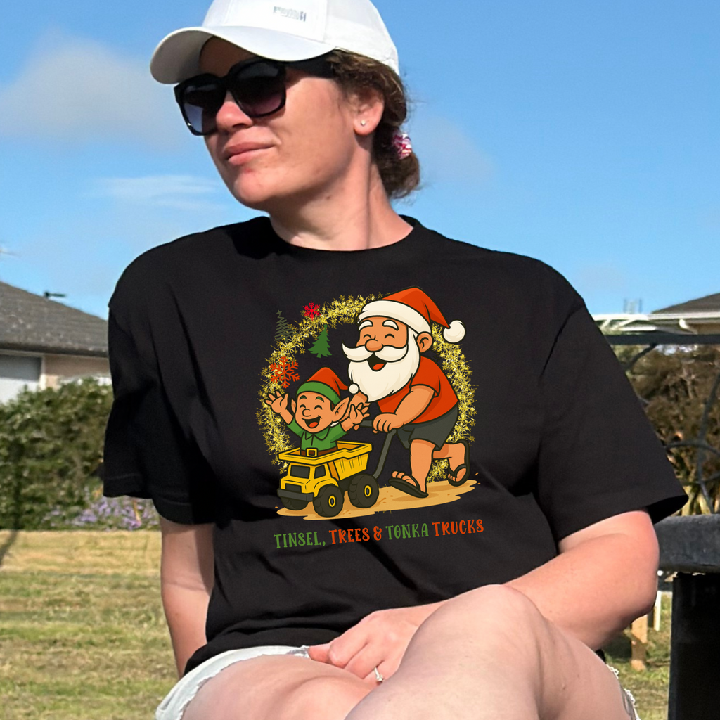 Tinsel, Trees & Tonka Trucks - Adults Fits