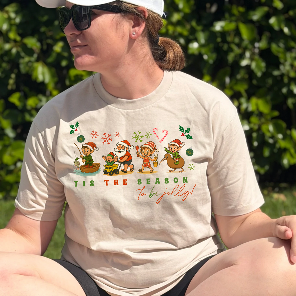 Tis the season to be jolly | Kiwi Christmas - Adults Fits
