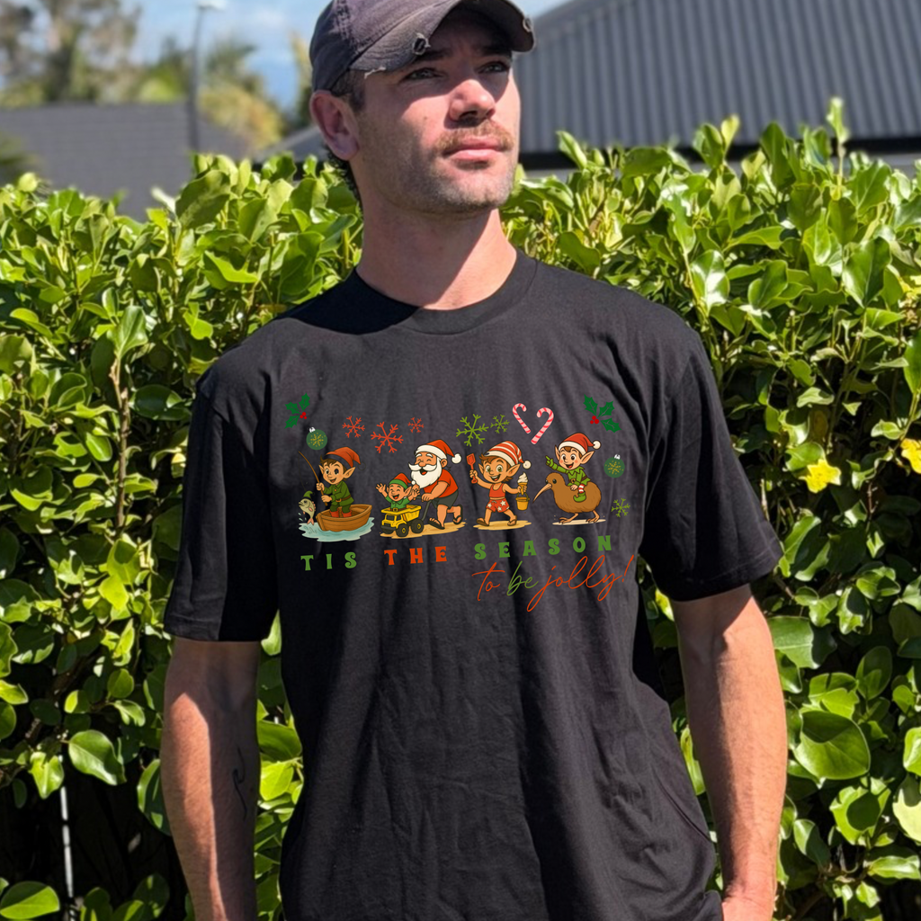 Tis the season to be jolly | Kiwi Christmas - Adults Fits
