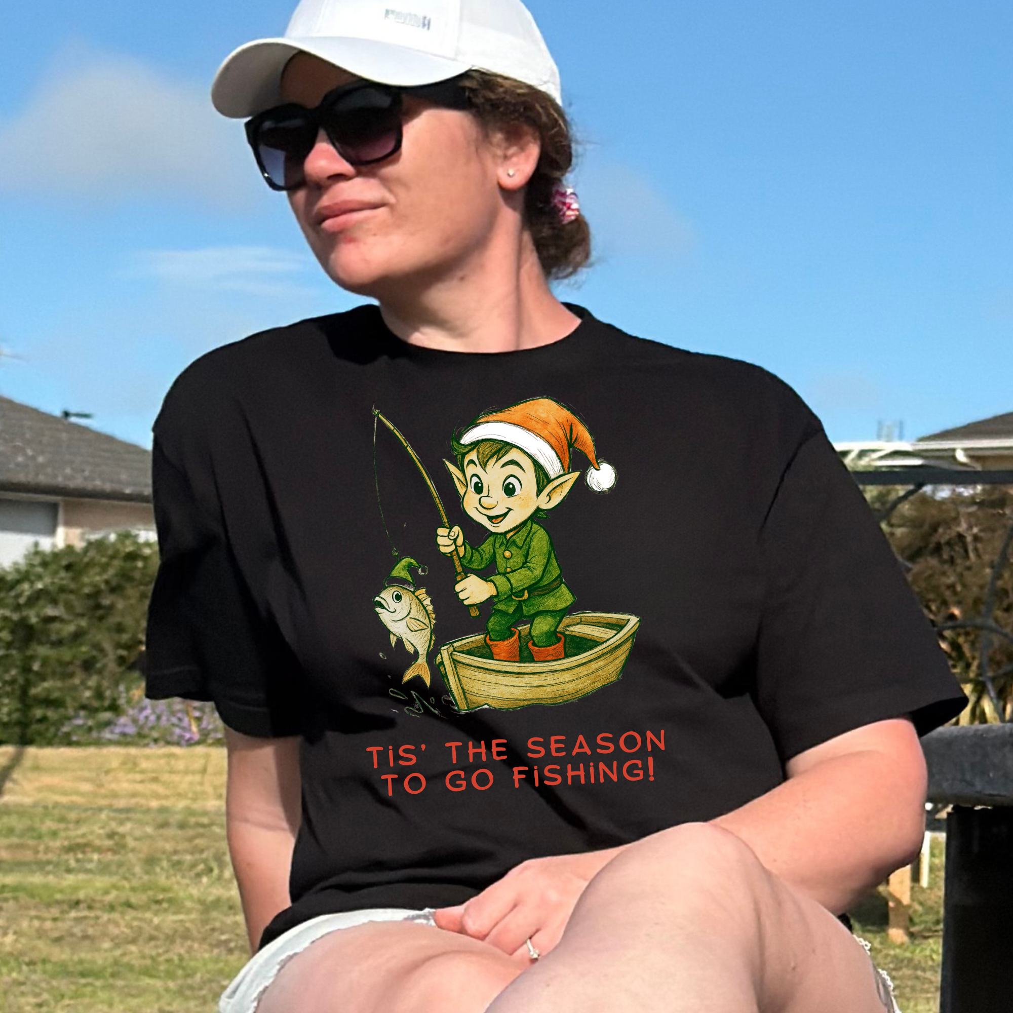 Tis the season to go fishing - Adults Fits