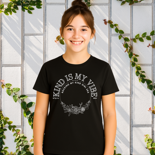 Kind Is My Vibe - Girl's Tee