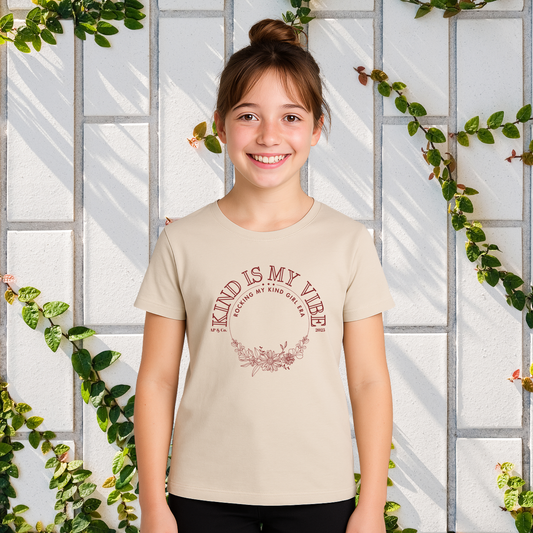 Kind Is My Vibe - Girl's Tee