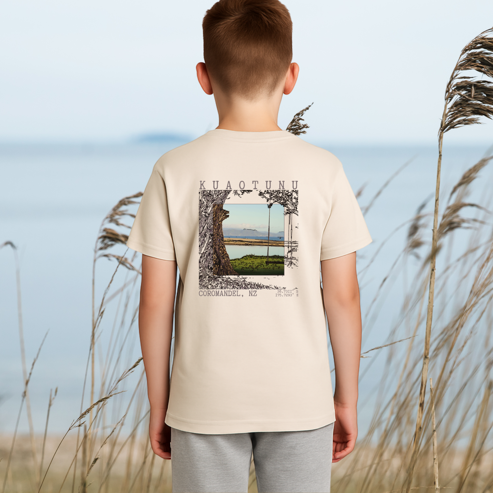 Kuaotunu, NZ - 3 Design Options - Boy's Tee