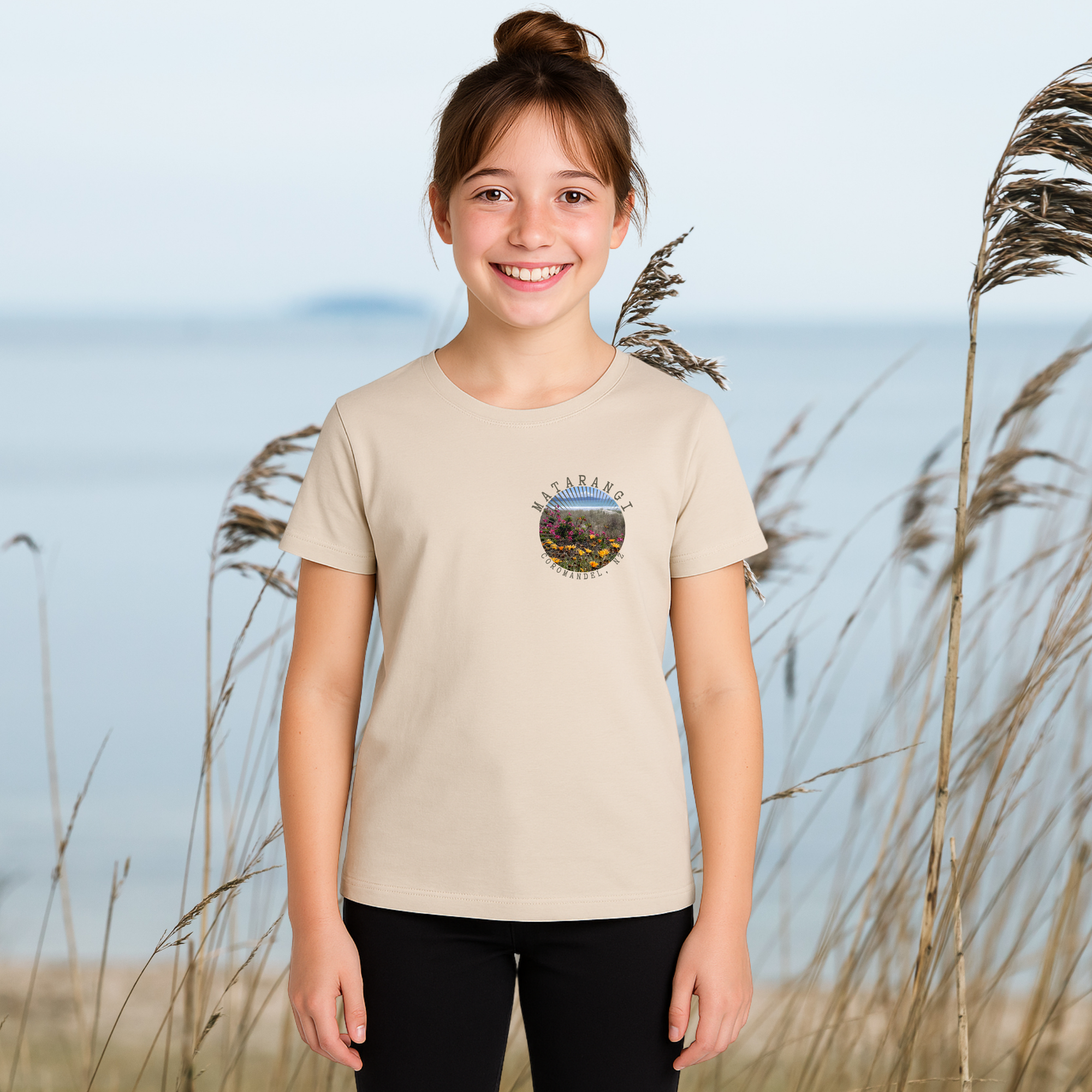 Matarangi, NZ - Girl's Tee, 4x Design Options