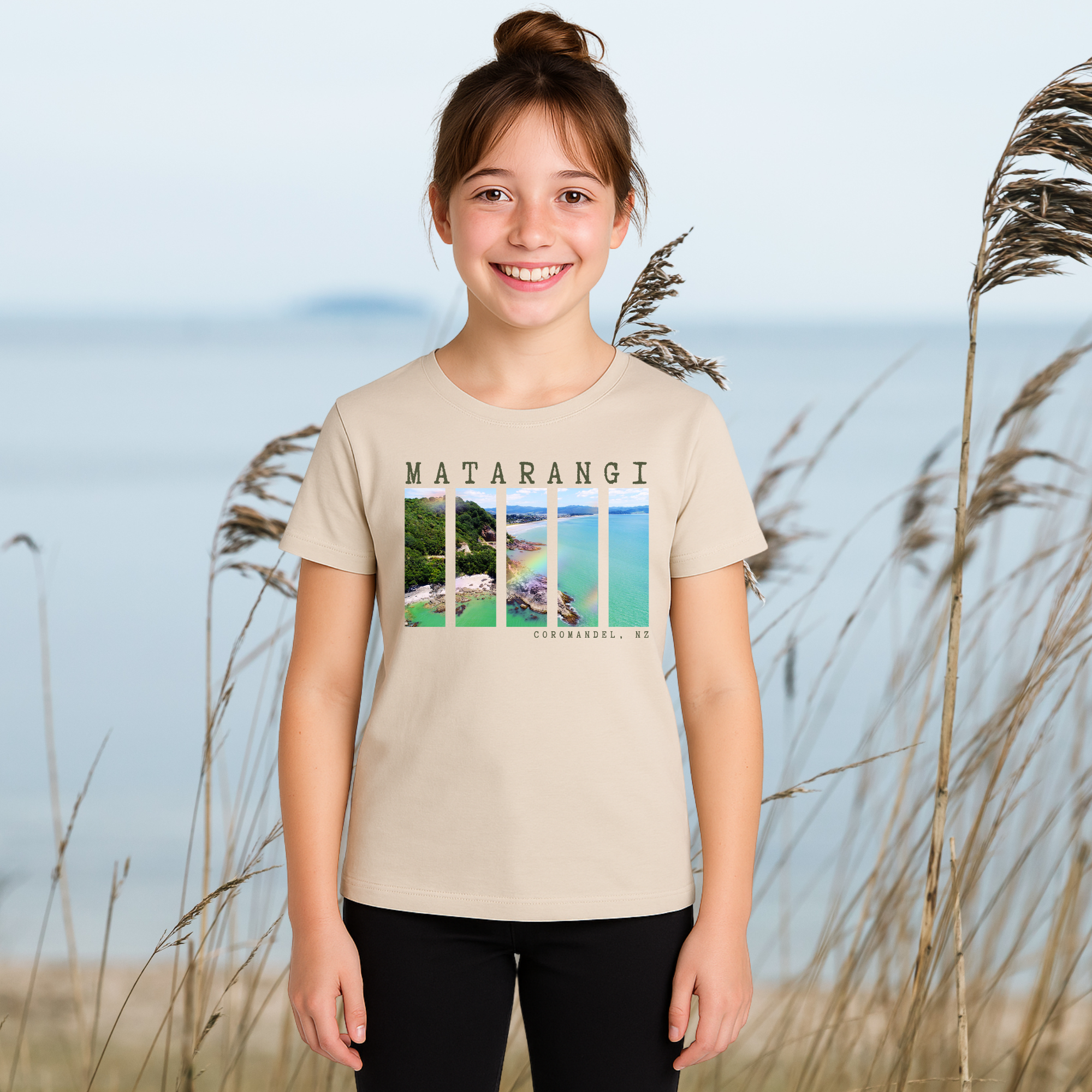 Matarangi, NZ - Girl's Tee, 2x Design Options