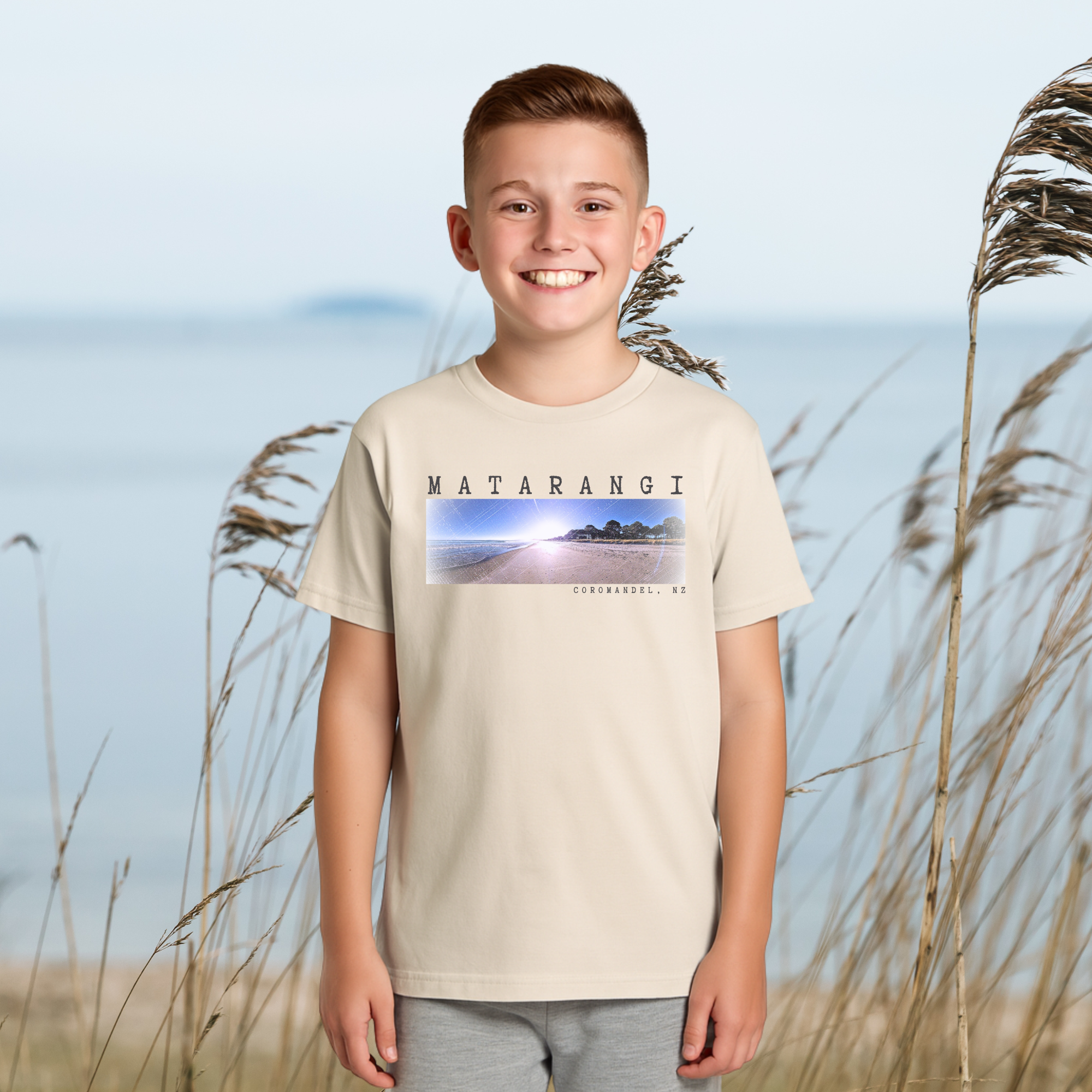 Matarangi, NZ - Boy's Tee, 2x Design Options