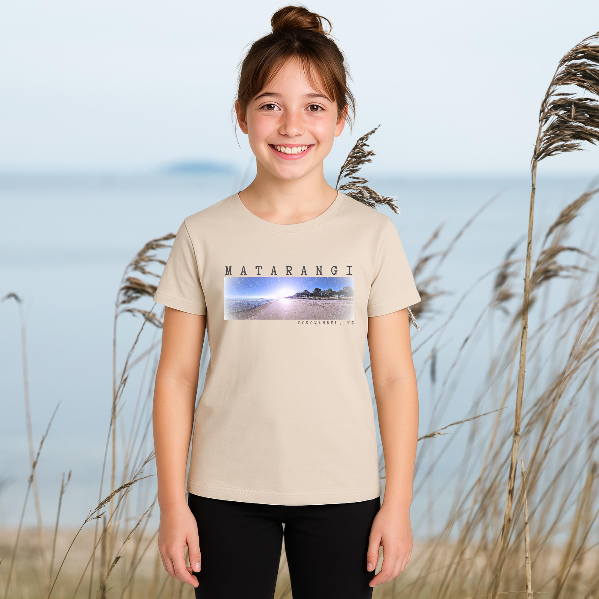 Matarangi, NZ - Girl's Tee, 2x Design Options