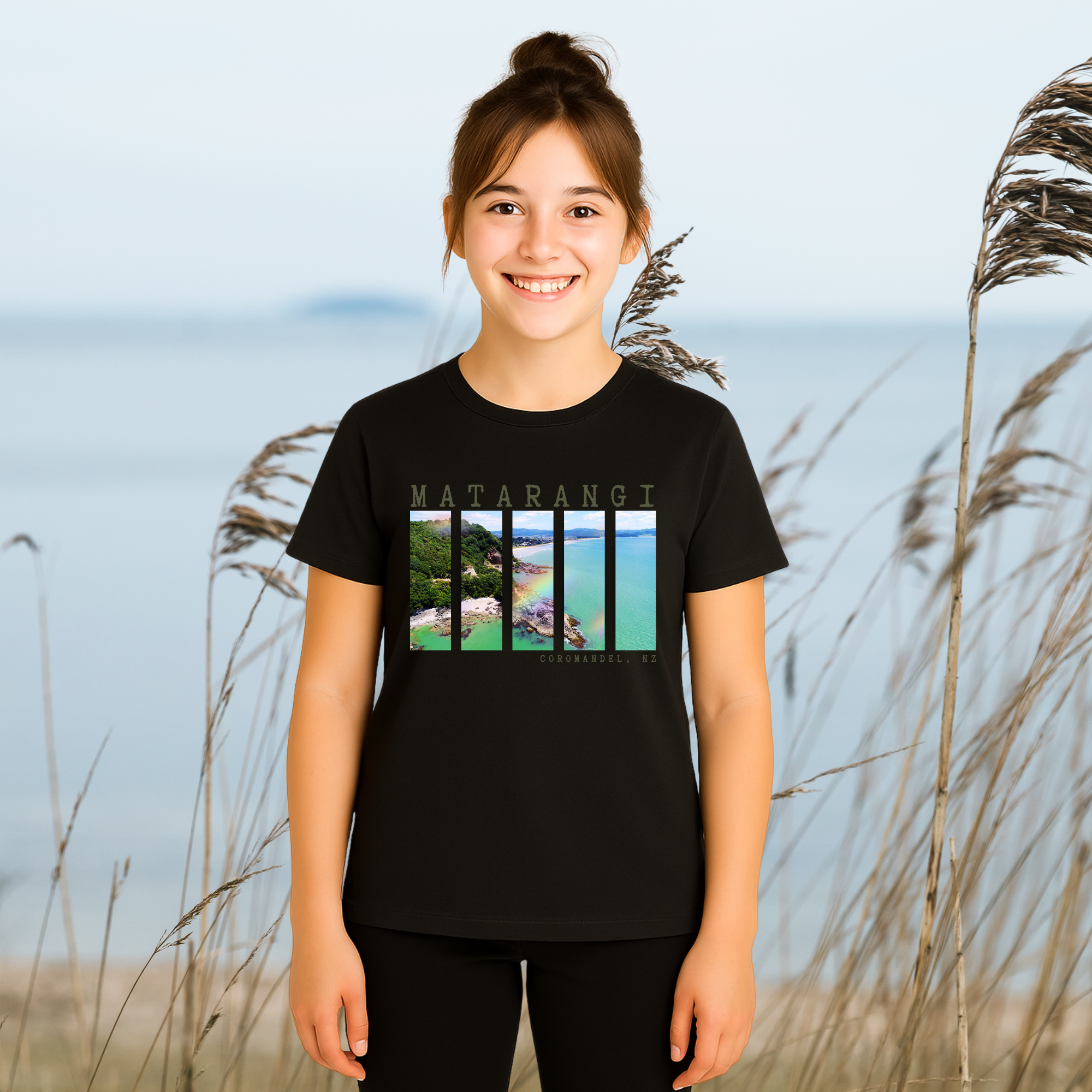 Matarangi, NZ - Girl's Tee, 2x Design Options