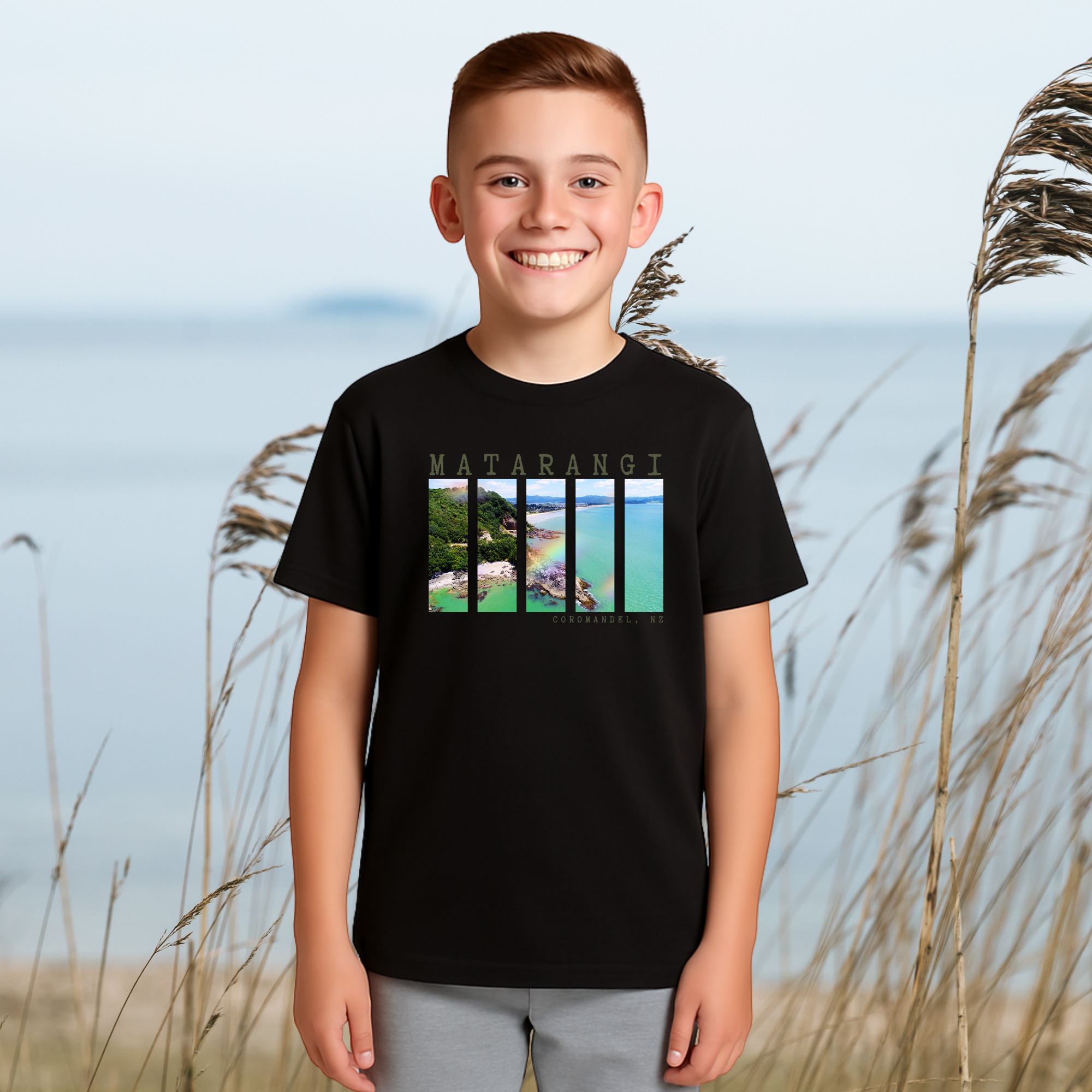 Matarangi, NZ - Boy's Tee, 2x Design Options
