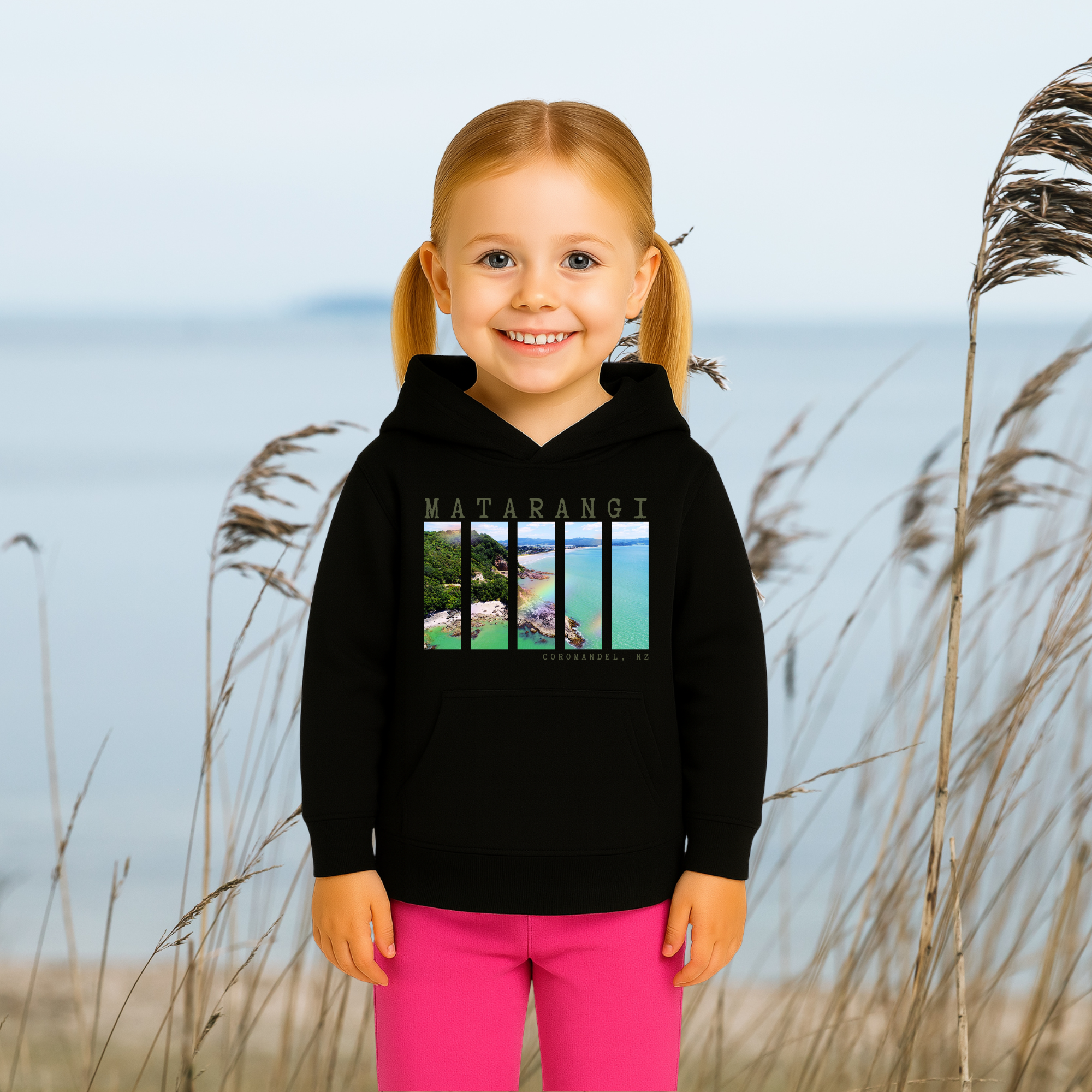 Matarangi, NZ - Girl's Hood, 2x Design Options