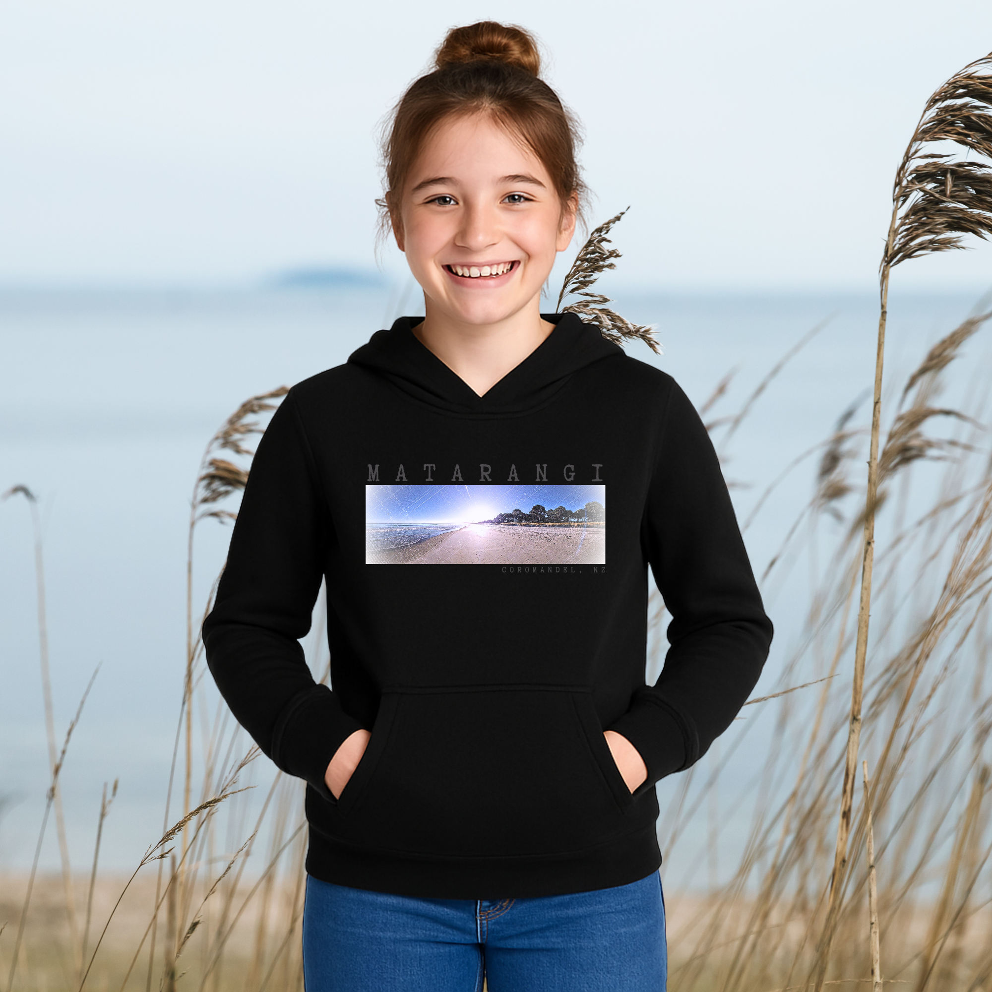 Matarangi, NZ - Girl's Hood, 2x Design Options