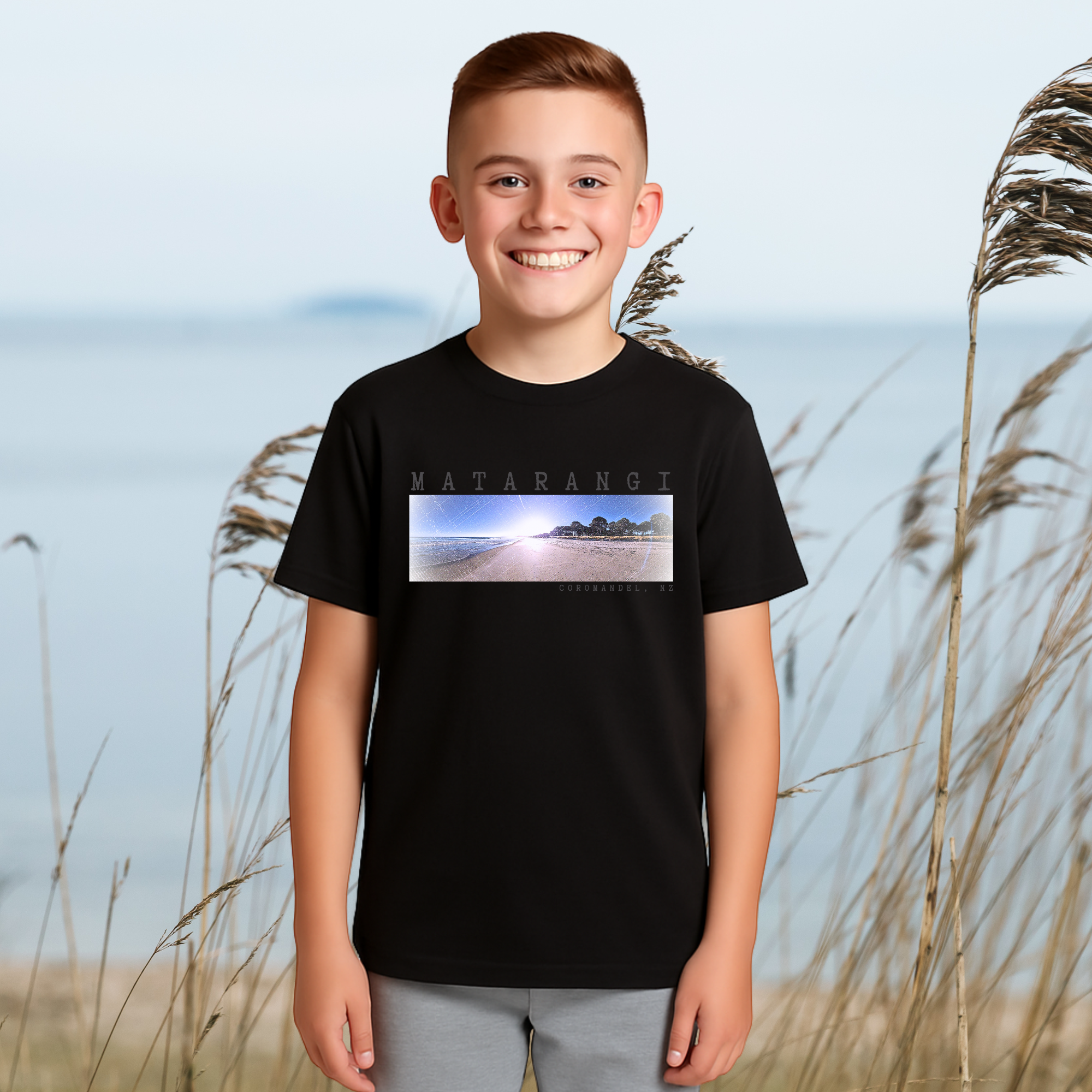 Matarangi, NZ - Boy's Tee, 2x Design Options