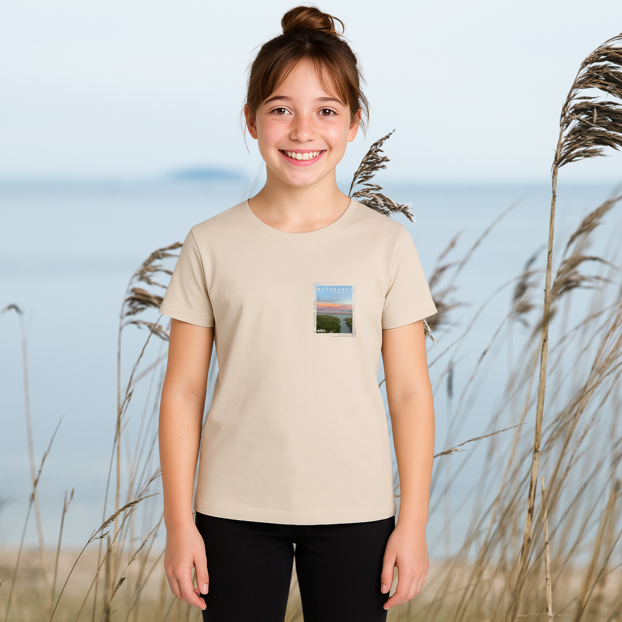 Matarangi, NZ - Girl's Tee, 4x Design Options