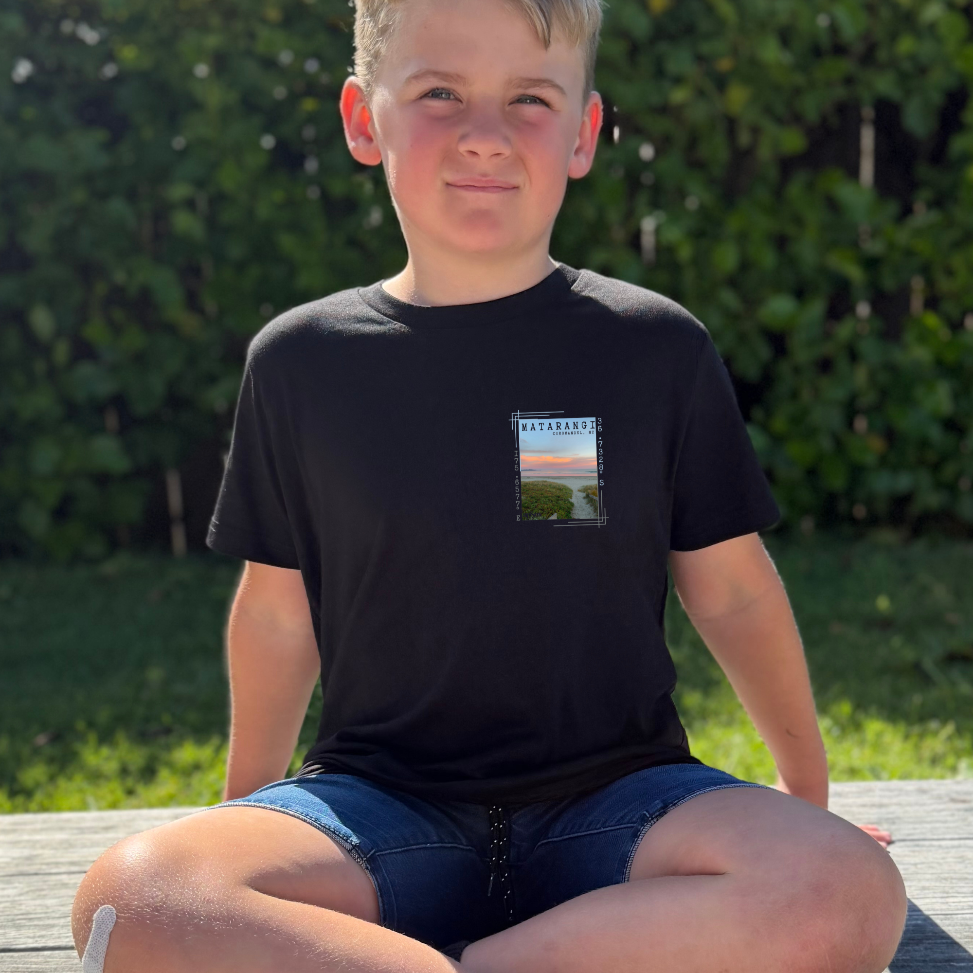 Matarangi Sunset | Grid Coordinates - Kids Fits