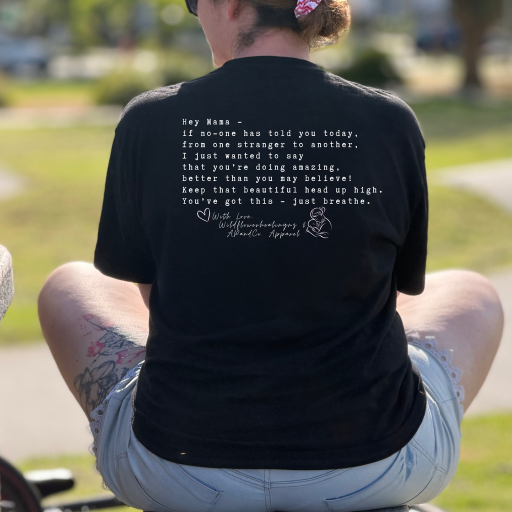 Maternal Mental Health | $5 Donated | Mama Poetry - Adults Fits