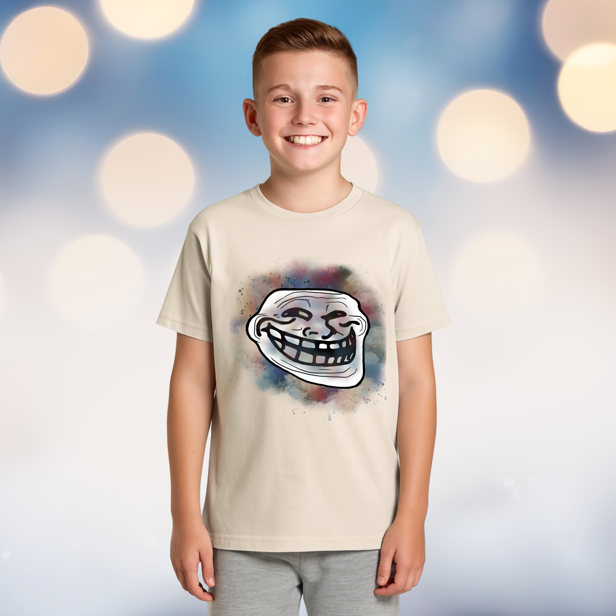 Boy's Tee - Troll Face