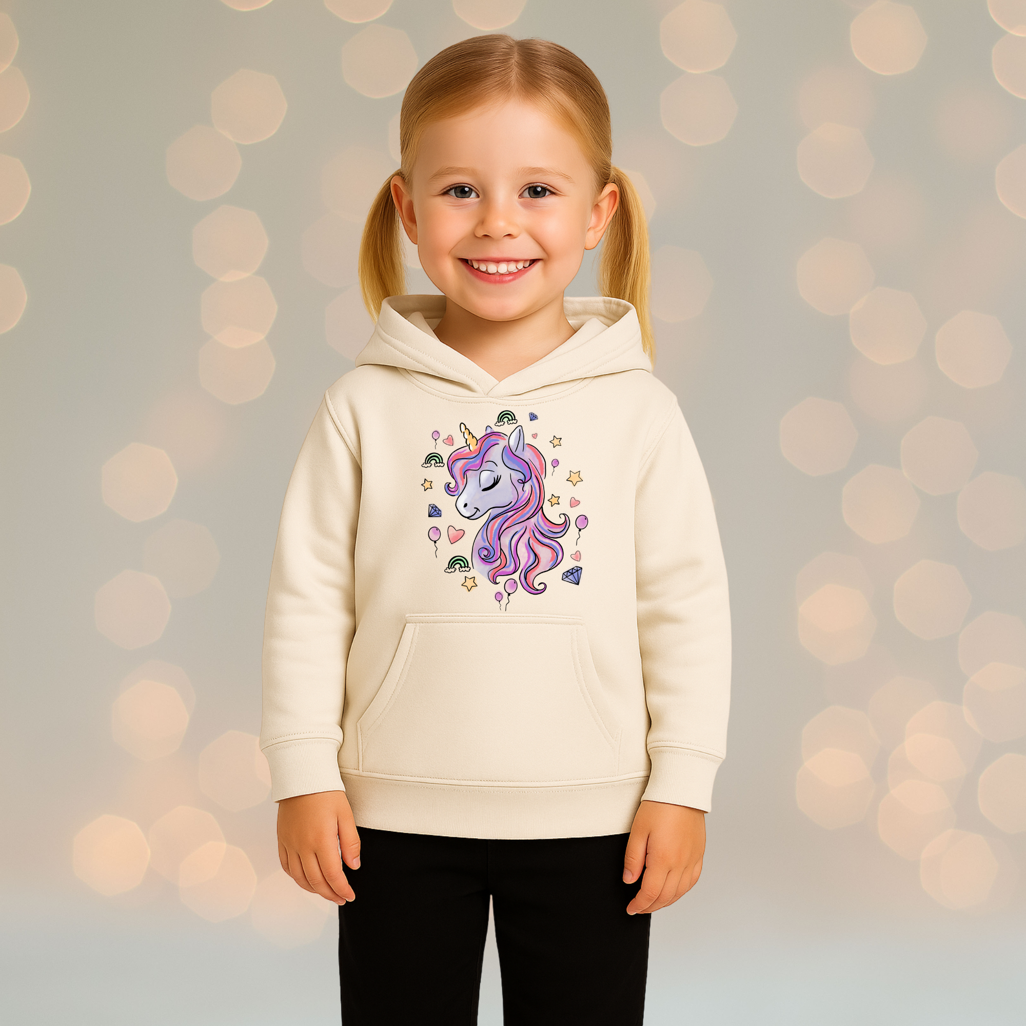 Girl's Tee - Unicorn Hood