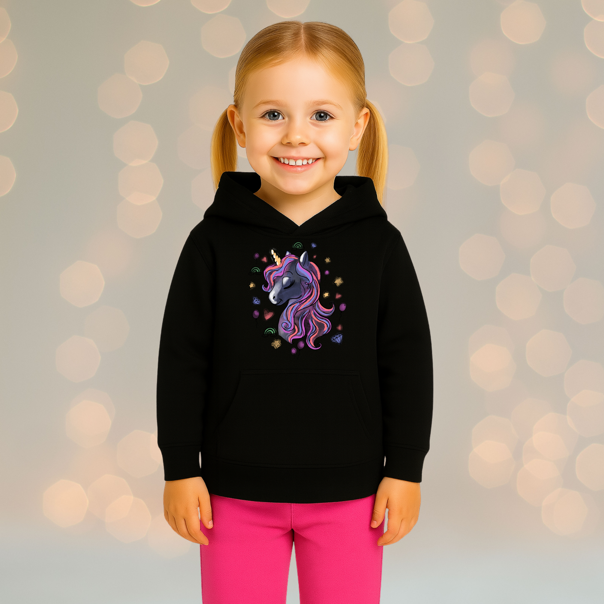 Girl's Tee - Unicorn Hood
