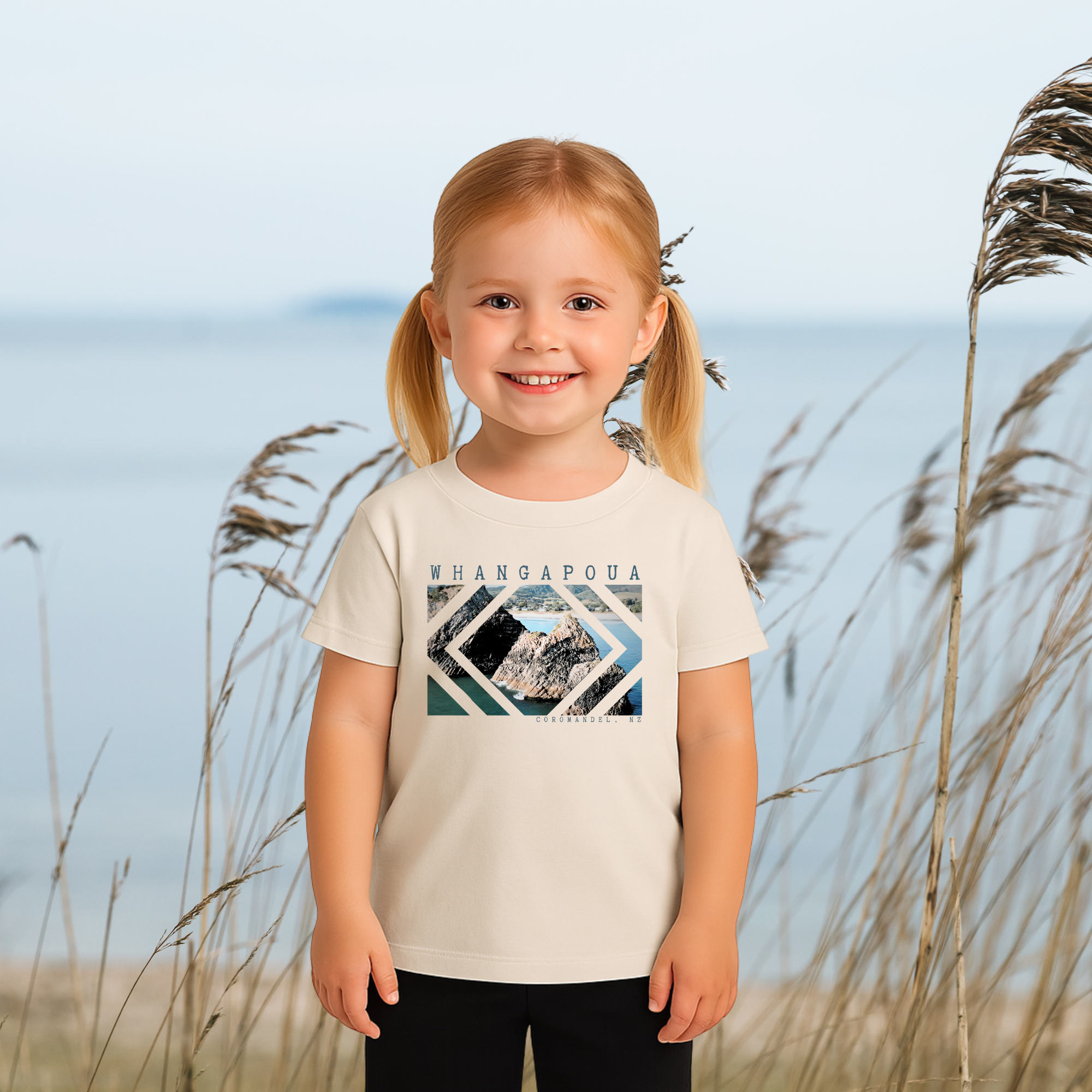 Whangapoua, NZ - Girl's Tee, 3x Design Options
