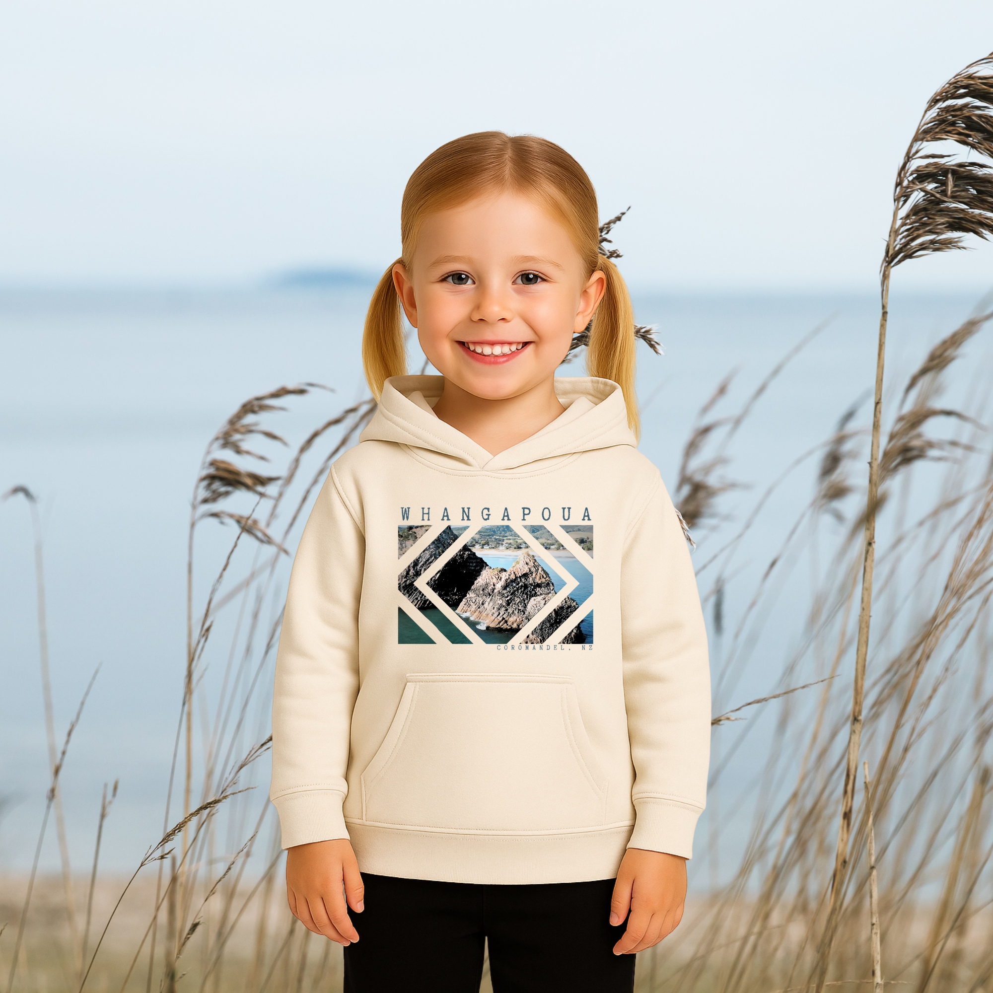 Whangapoua, NZ - Girl's Hoodie, 3x Design Options