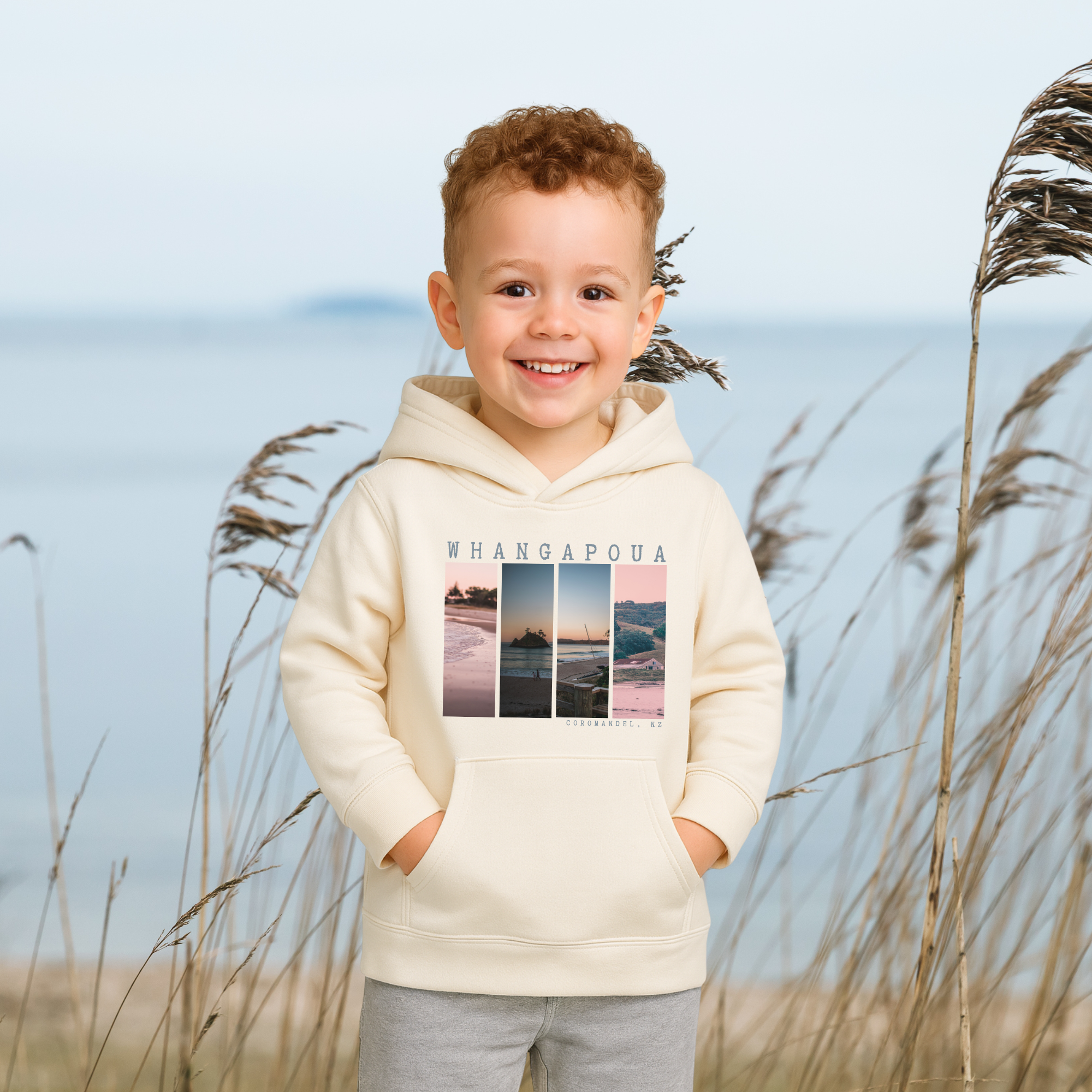 Whangapoua, NZ - Boy's Hoodie, 3x Design Options
