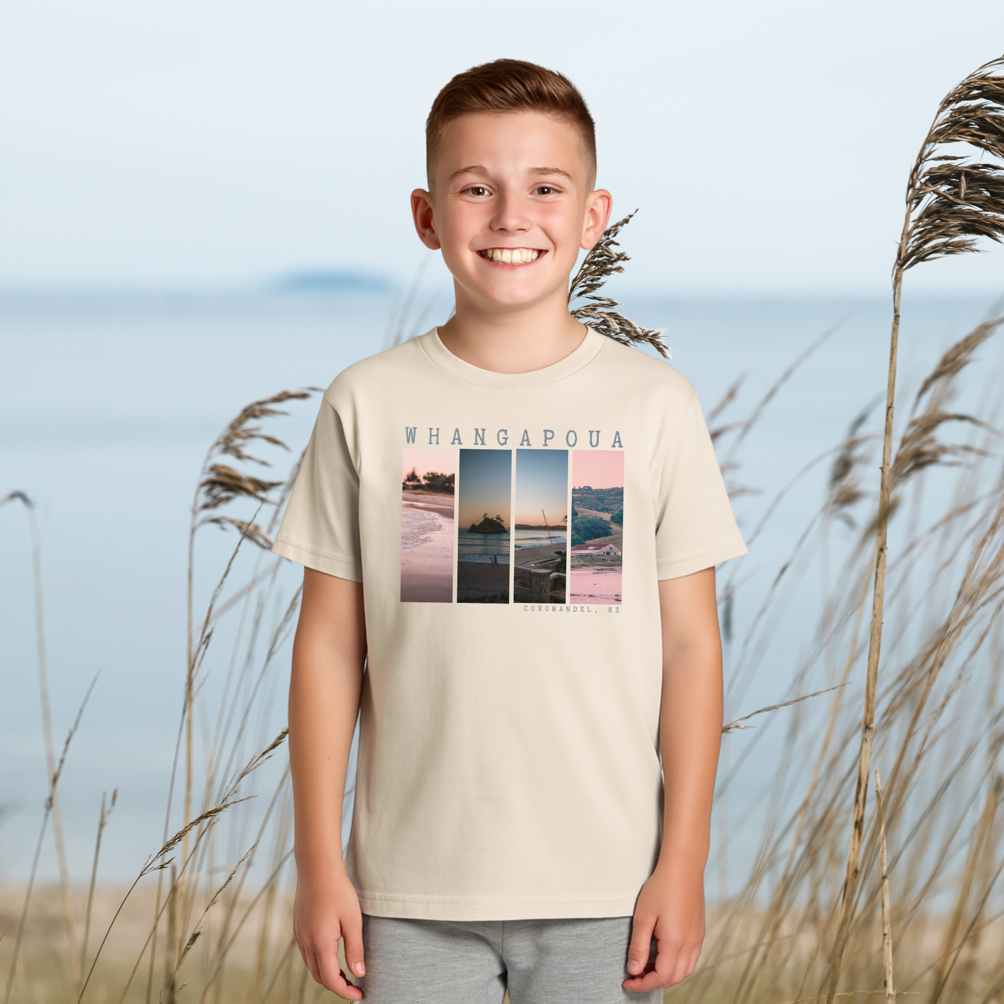 Whangapoua, NZ - Boy's Tee, 3x Design Options